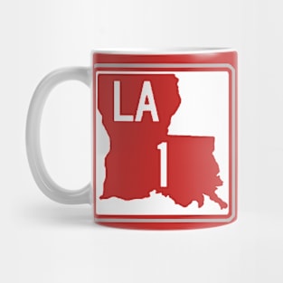 LA 1 - Red and Gray Mug